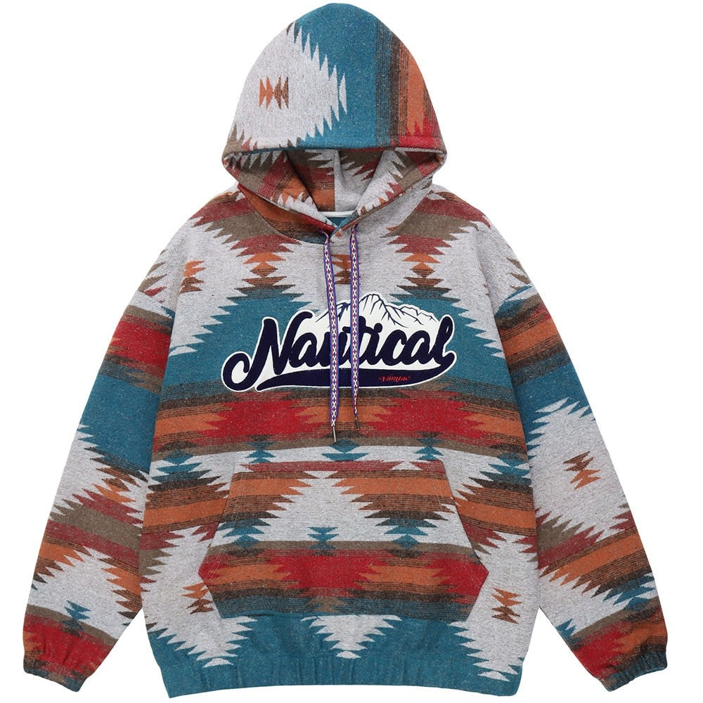 "National" Graphic Unisex Streetwear Vintage Women Men Y2K Hoodie