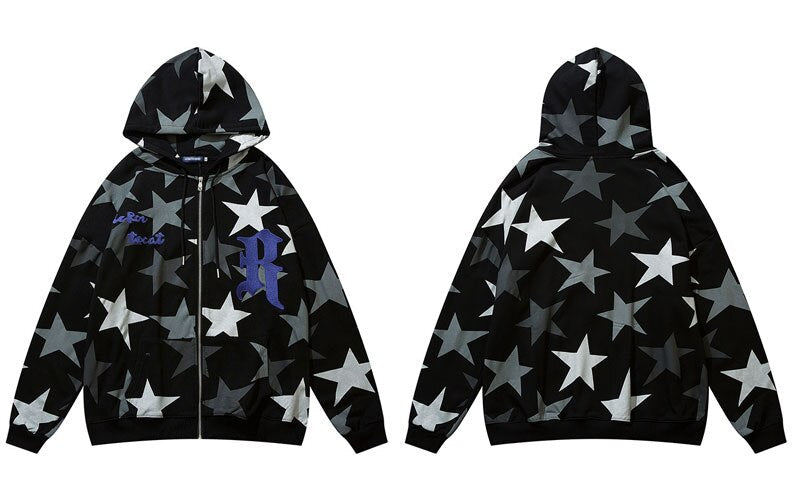 "Star Boy" Graphic Unisex Streetwear Vintage Women Men Y2K Hoodie