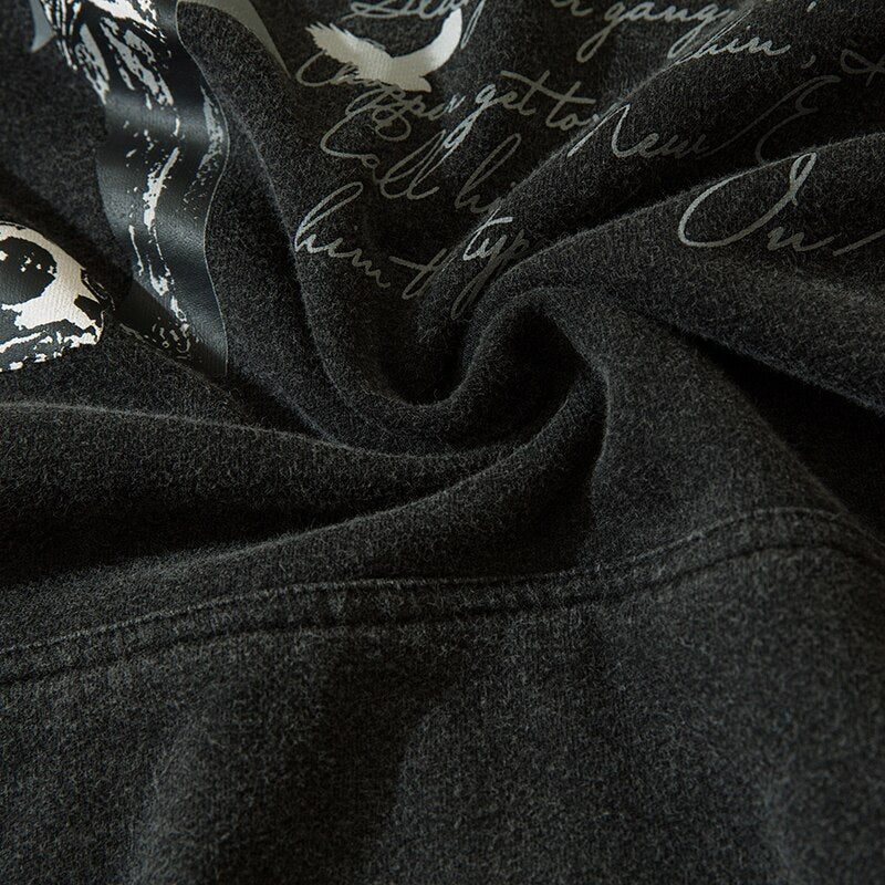 "Grey Cross" Graphic Unisex Streetwear Women Men Y2K Hoodie