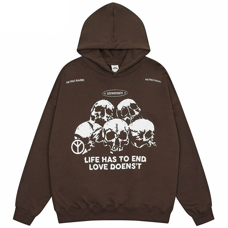 "End Of The Road" Unisex Men Women Streetwear Graphic Hoodie