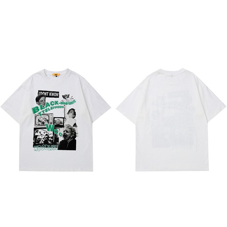 "Television" Graphic Unisex Streetwear Vintage Women Men Y2K T-Shirt