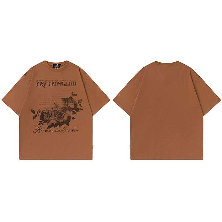 "Fallen Flower" Unisex Men Women Streetwear Graphic T-Shirt