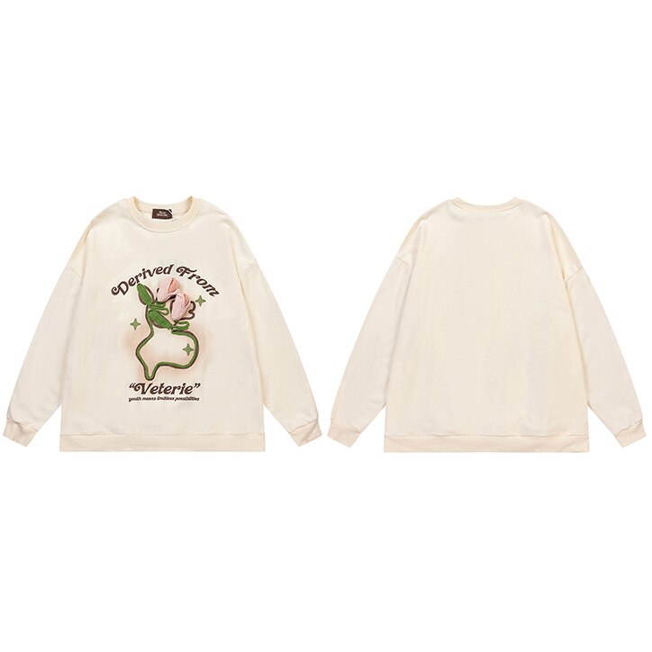 "Front Face" Graphic Unisex Streetwear Women Men Y2K Sweatshirt
