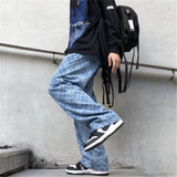 "Plaid"  Hip Hop Graphic Unisex Streetwear Women Men Y2K Pants