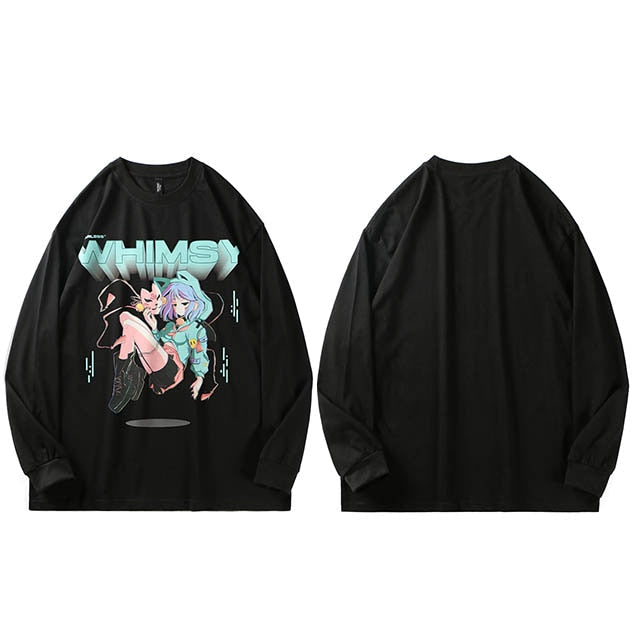 "Saviour" Graphic Unisex Streetwear Vintage Women Men Y2K Sweatshirt