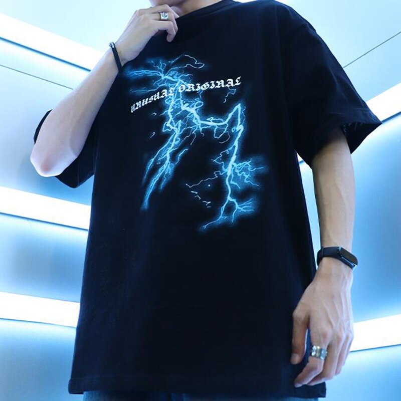 "Moon King" Graphic Unisex Streetwear Vintage Women Men Y2K T-Shirt