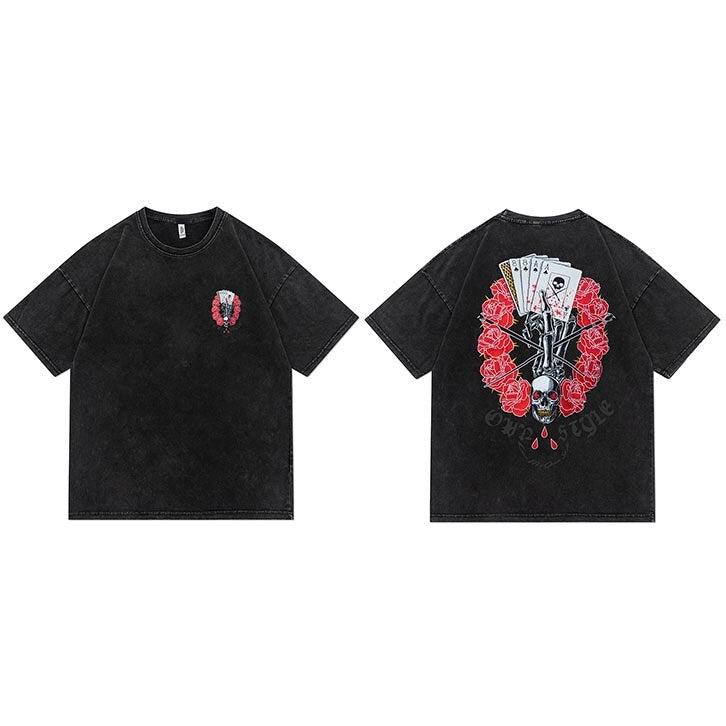 "All In" Unisex Streetwear Men Women Graphic T-Shirt