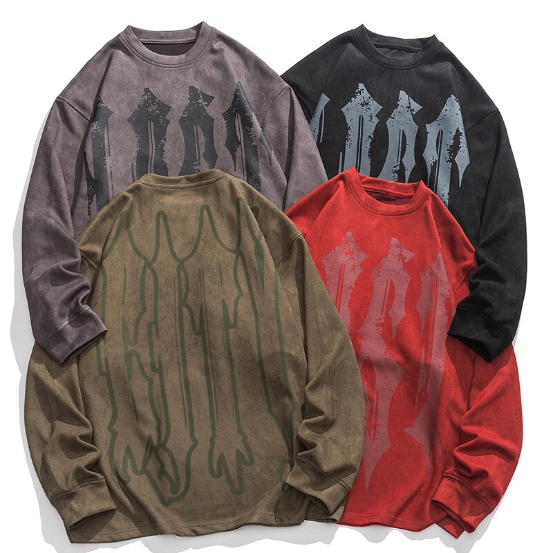 "Dust" Graphic Unisex Streetwear Vintage Women Men Y2K Sweatshirt
