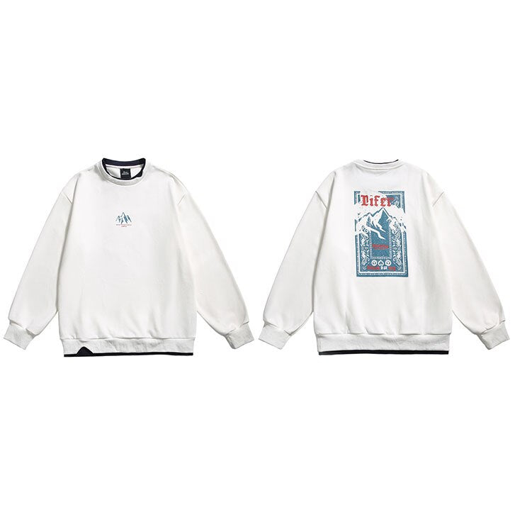 "Mountain Climb" Graphic Unisex Streetwear Vintage Women Men Y2K Sweatshirt
