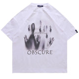 "Obscure Views" Graphic Unisex Streetwear Vintage Women Men Y2K T-Shirt