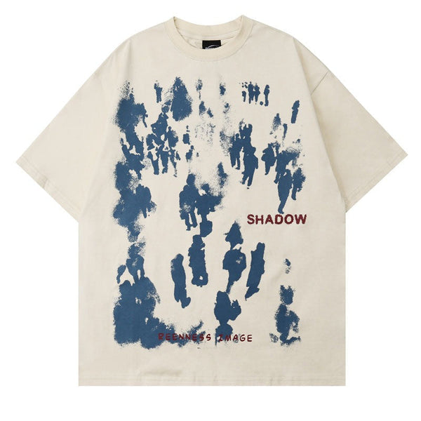 "Shadow" Graphic Unisex Streetwear Vintage Women Men Y2K T-Shirt