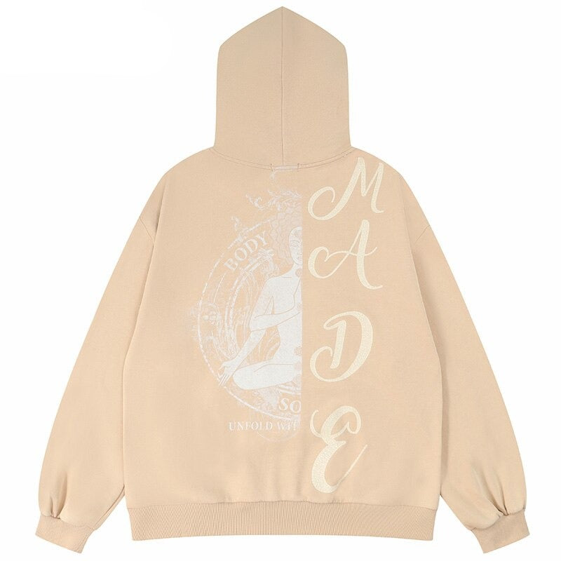 "Moving Still" Graphic Unisex Streetwear Vintage Women Men Y2K Hoodie