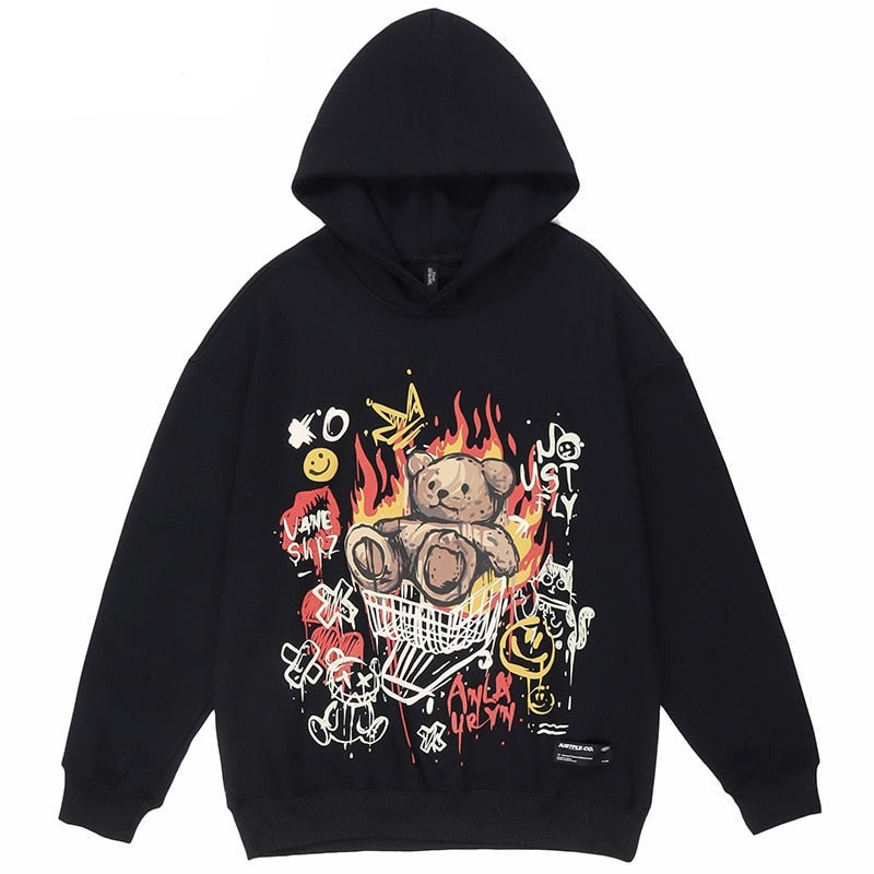 "Go Karting" Graphic Unisex Streetwear Women Men Y2K Hoodie