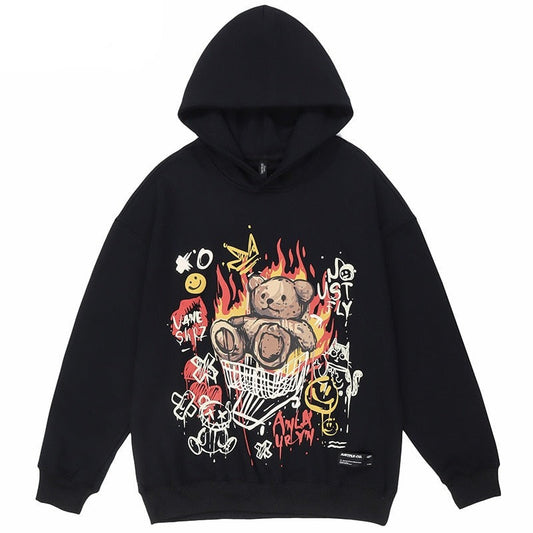 "Go Karting" Graphic Unisex Streetwear Women Men Y2K Hoodie