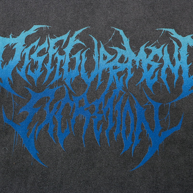 "Blue Text" Unisex Men Women Streetwear Graphic T-Shirt