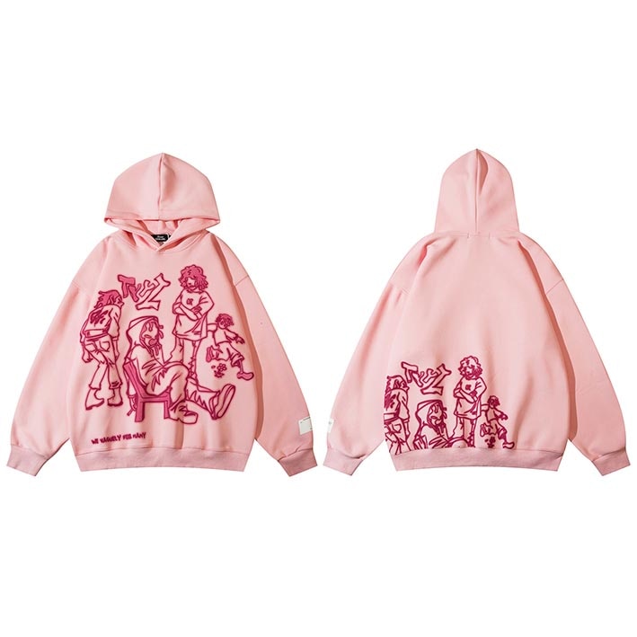 Dark gothic hoodie with retro Y2K spirit, heavyweight feel and durable stitching, a versatile piece for skate, alt, and urban outfits all season.