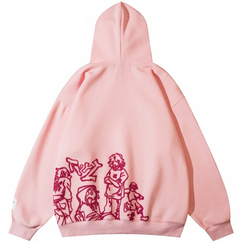 Anime‑inspired oversized hoodie with Japanese street fashion cues, bold graphic art and clean finish, ideal for urban layering and statement street style.
