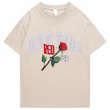 "Rose” Graphic Unisex Streetwear Vintage Women Men Y2K Graphic T-Shirt