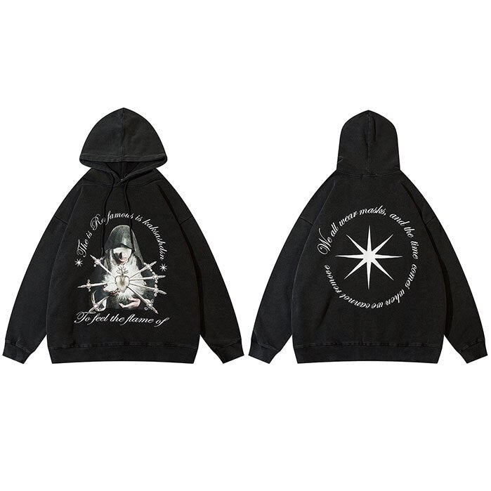 "The Chosen One" Graphic Unisex Streetwear Vintage Women Men Y2K Hoodie