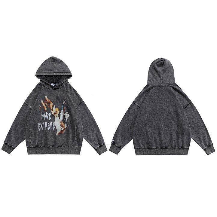 "Blurry Vision" Unisex Men Women Streetwear Graphic Hoodie