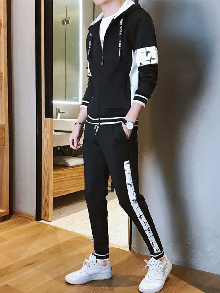 "Slick Set" Graphic Unisex Streetwear Vintage Women Men Y2K Track Suit Collection