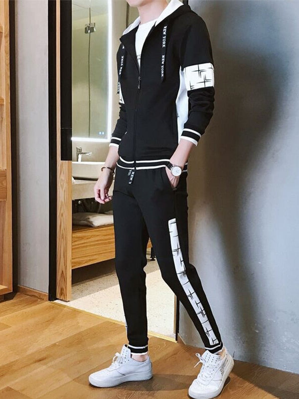 "Slick Set" Graphic Unisex Streetwear Vintage Women Men Y2K Track Suit Collection