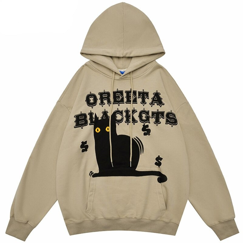 "Red Eyes" Graphic Unisex Streetwear Vintage Women Men Y2K Hoodie
