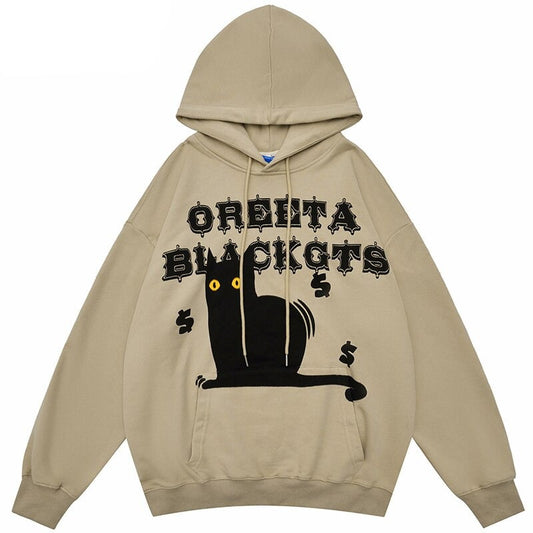 "Red Eyes" Graphic Unisex Streetwear Vintage Women Men Y2K Hoodie