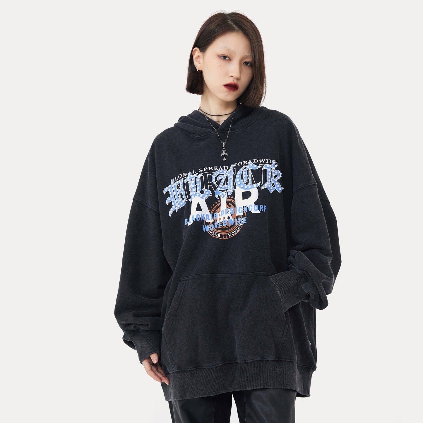 "Lost In The Air" Graphic Unisex Streetwear Vintage Women Men Y2K Hoodie