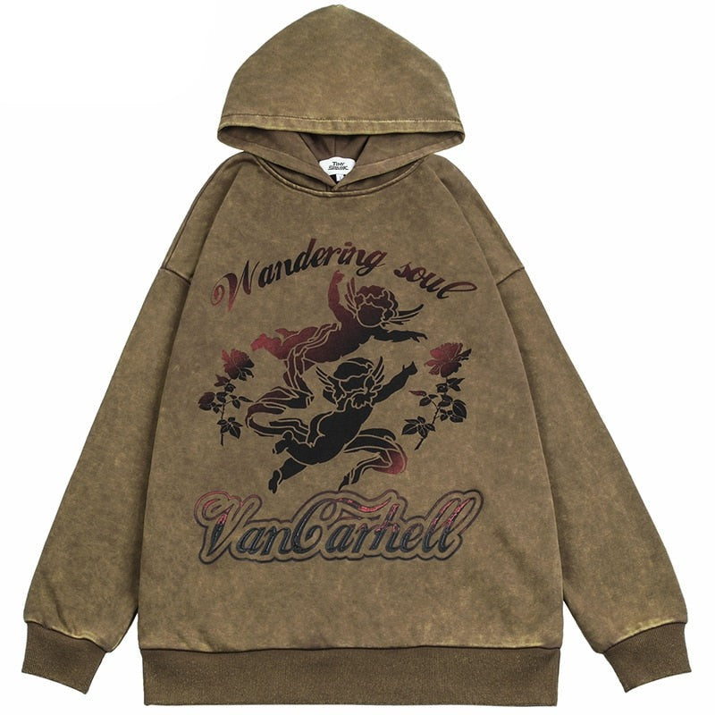"Vintage Arrows" Graphic Unisex Streetwear Vintage Women Men Y2K Hoodie