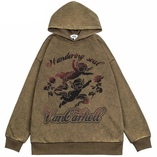 "Vintage Arrows" Graphic Unisex Streetwear Vintage Women Men Y2K Hoodie