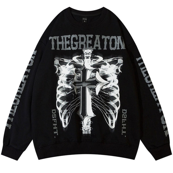 "The Greatest" Graphic Unisex Streetwear Vintage Women Men Y2K Sweatshirt