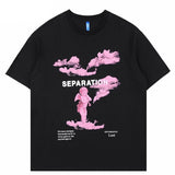 "Seperation" Graphic Unisex Streetwear Vintage Women Men Y2K T-Shirt