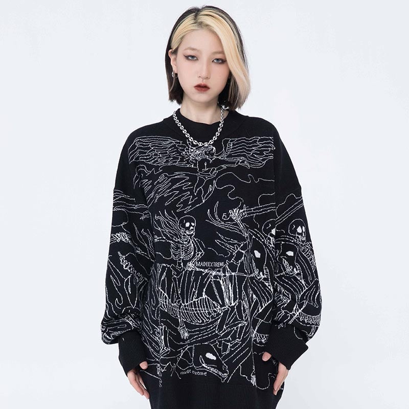 "Dead Army" Unisex Men Women Streetwear Graphic Sweater