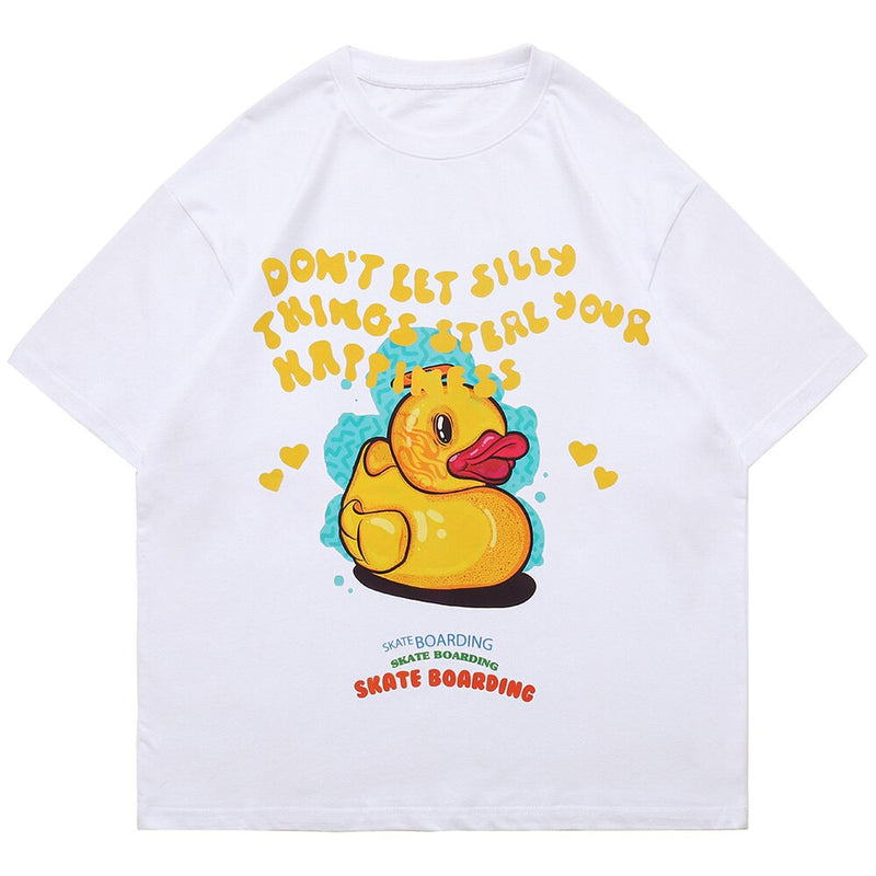 "Duck Bath" Unisex Men Women Streetwear Graphic T-Shirt