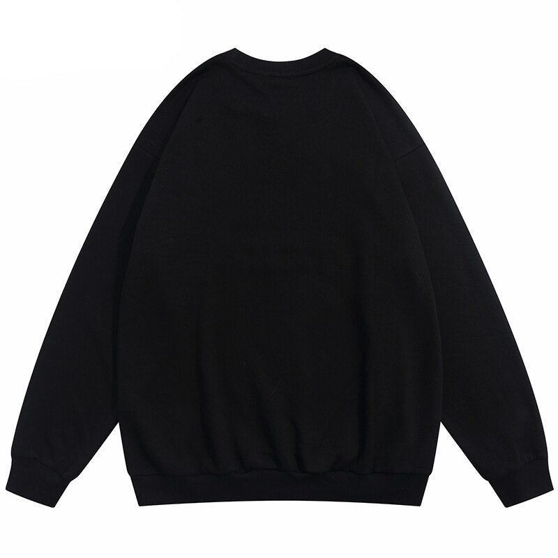 "Scared Now" Graphic Unisex Streetwear Vintage Women Men Y2K Sweatshirt