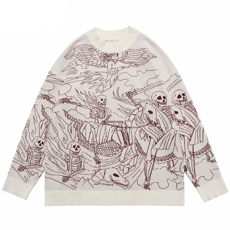 "Dead Army" Unisex Men Women Streetwear Graphic Sweater