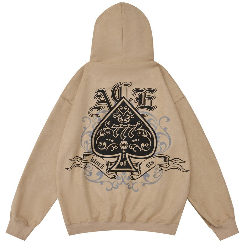 "Ace Of Spades" Unisex Men Women Streetwear Graphic Hoodie