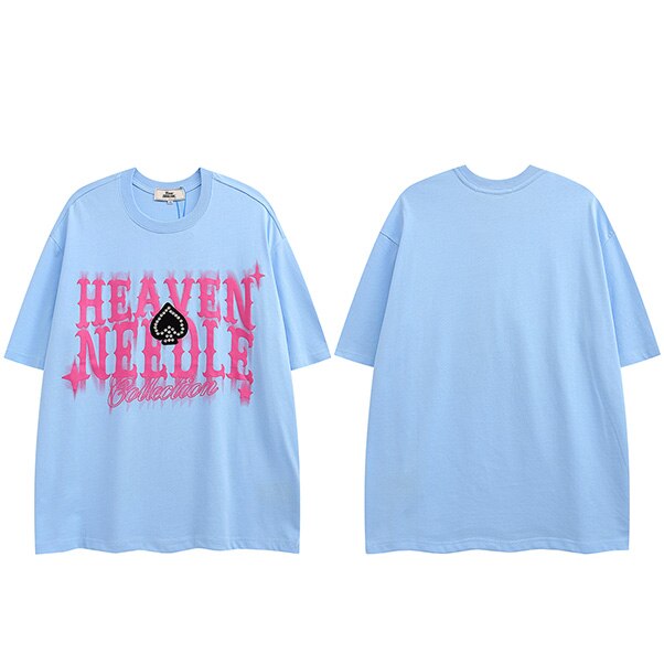 "Heaven Only" Graphic Unisex Streetwear Vintage Women Men Y2K T-Shirt