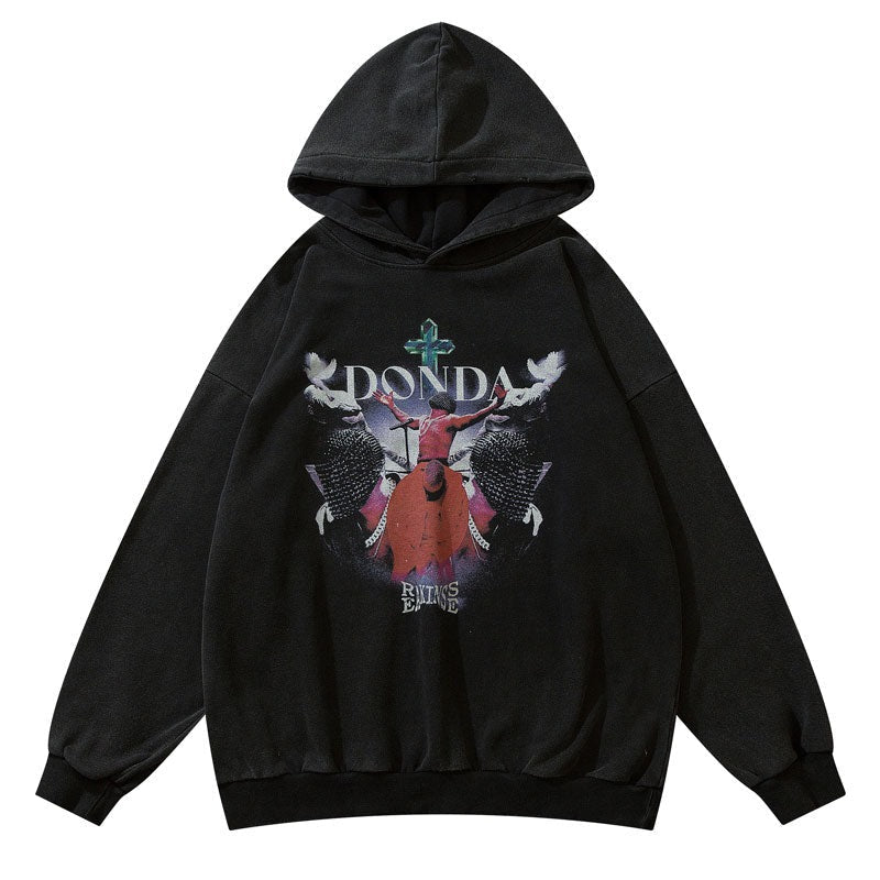 "Sunday Morning" Graphic Unisex Streetwear Vintage Women Men Y2K Hoodie
