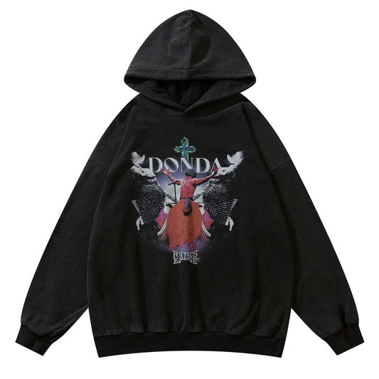 "Sunday Morning" Graphic Unisex Streetwear Vintage Women Men Y2K Hoodie