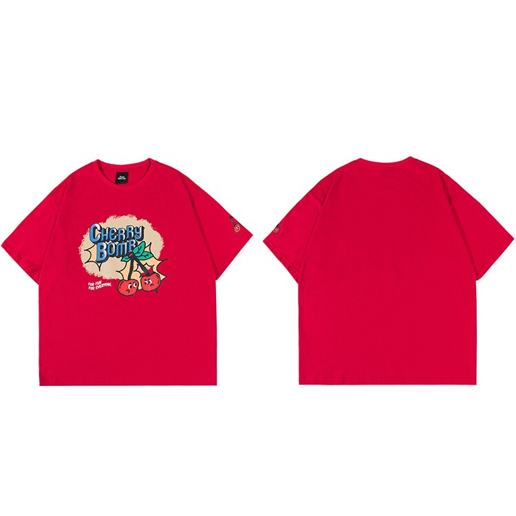"Cherry Bomb" Unisex Men Women Streetwear Graphic T-Shirt