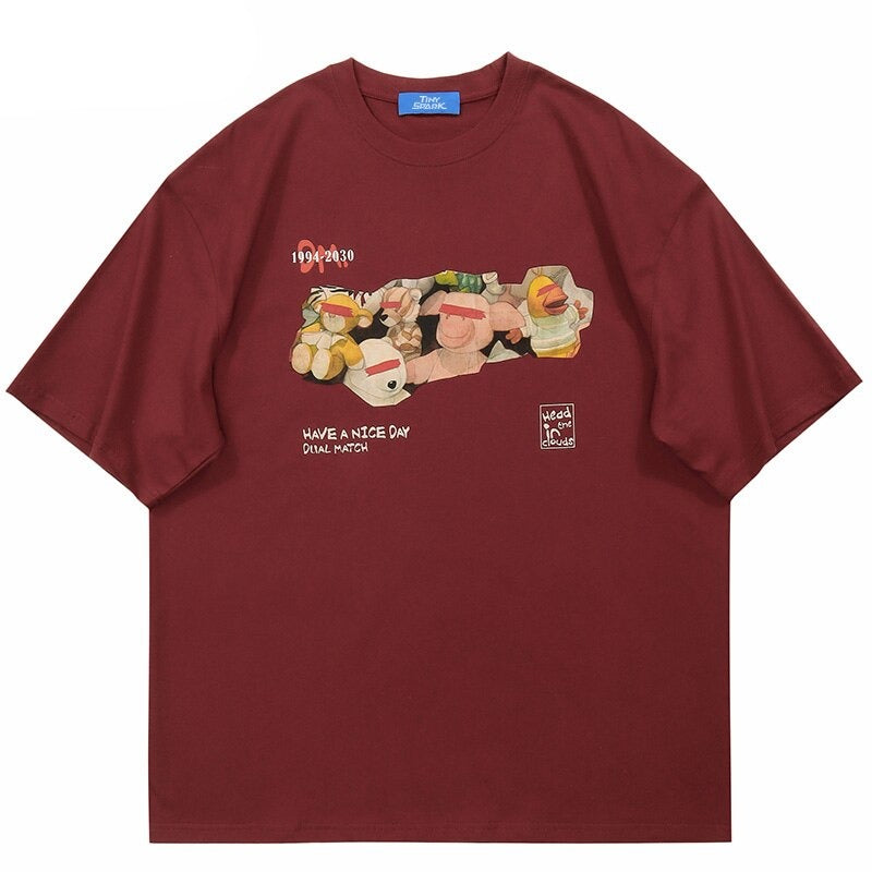 "Laying Down" Unisex Men Women Streetwear Graphic T-Shirt