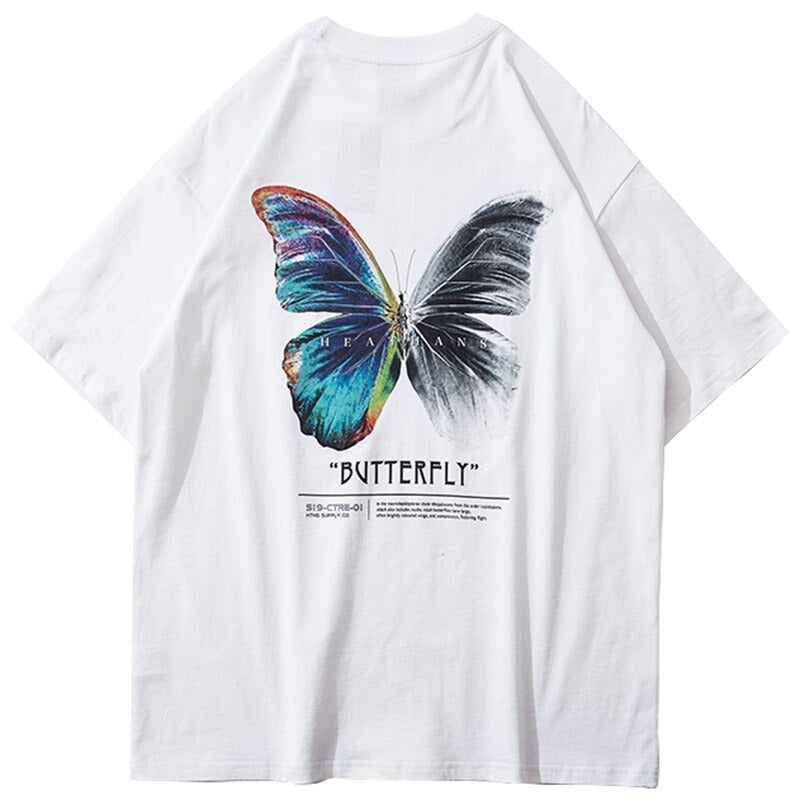 "Blue Effect" Graphic Unisex Streetwear Vintage Women Men Y2K T-Shirt