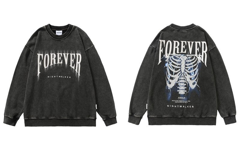 "Together Forever" Graphic Unisex Streetwear Vintage Women Men Y2K Sweatshirt