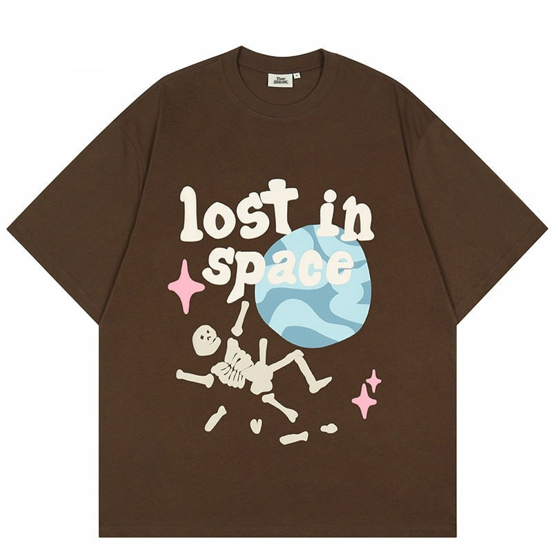 "Stuck In Time" Graphic Unisex Streetwear Vintage Women Men Y2K T-Shirt