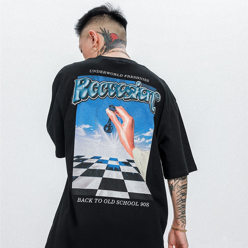 "Checkmate" Unisex Men Women Streetwear Graphic T-Shirt