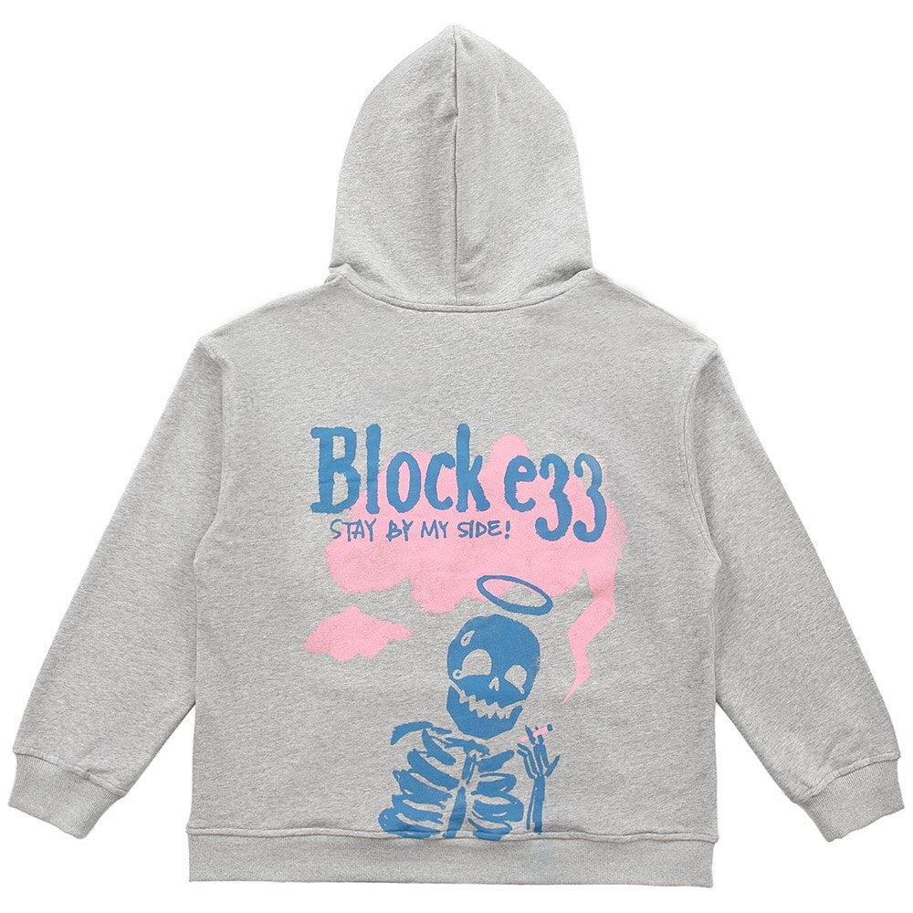 "Block In" Unisex Men Women Streetwear Graphic Hoodie