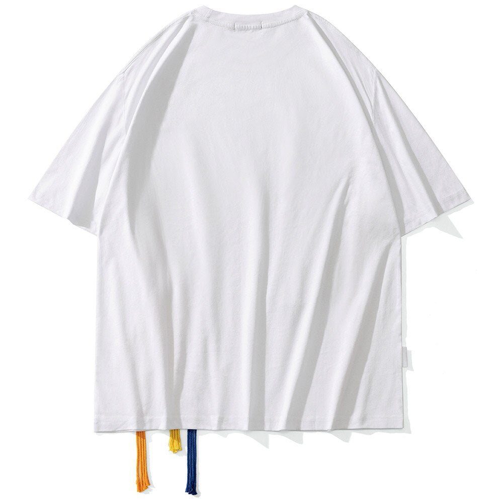 "Rainbow Falling" Graphic Unisex Streetwear Vintage Women Men Y2K T-Shirt