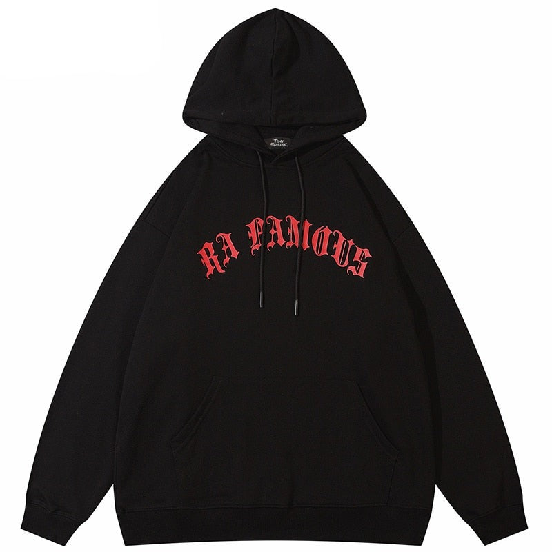 "Red Clouds" Graphic Unisex Streetwear Vintage Women Men Y2K Hoodie